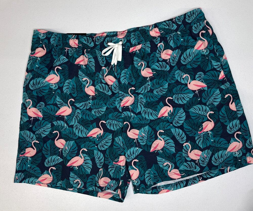 Member's Mark Men's Resort Swim Trunk Flamingo Size 2XL